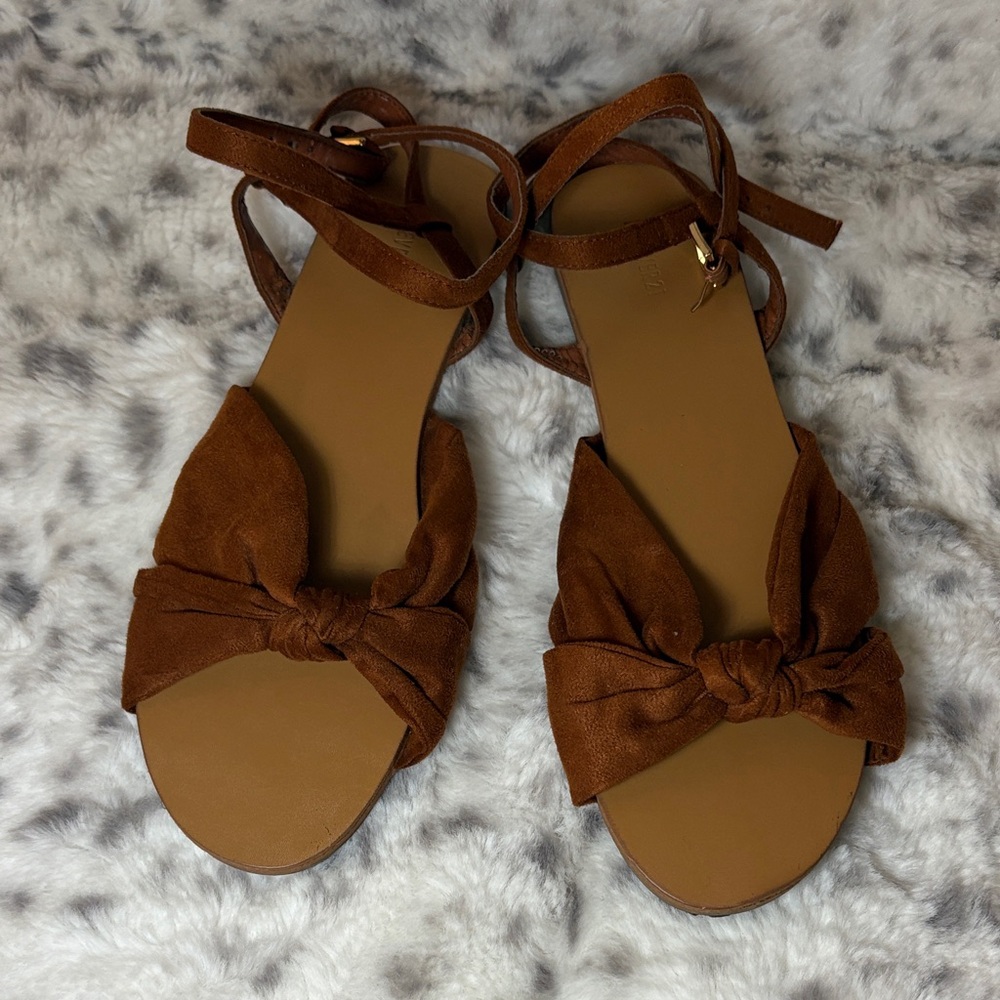 Forever 21 Brown Bow Women's Sandals